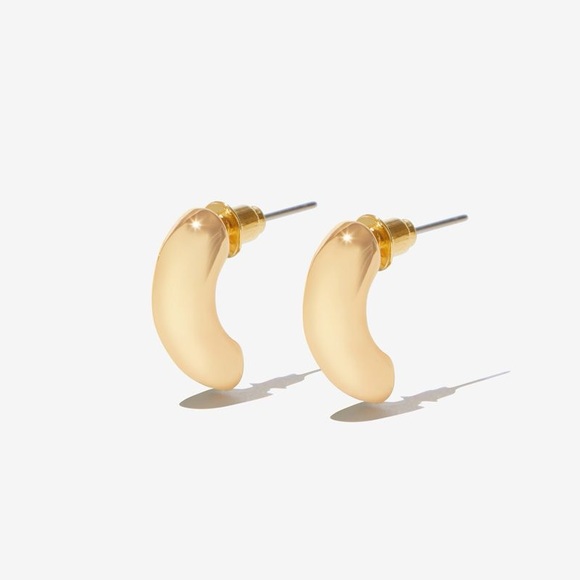 8 OTHER REASONS Charlotte Hoop Set Gold - Picture 3 of 5